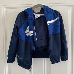 Nike Therma Fit Boys Size 2 Track Suit with Jacket and Pants